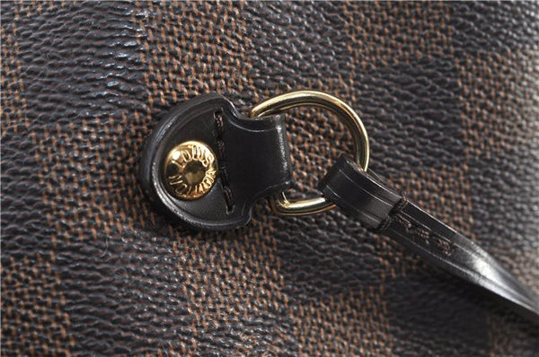 Authentic Louis Vuitton Damier Neverfull MM Tote Bag N51105 LV 5490D