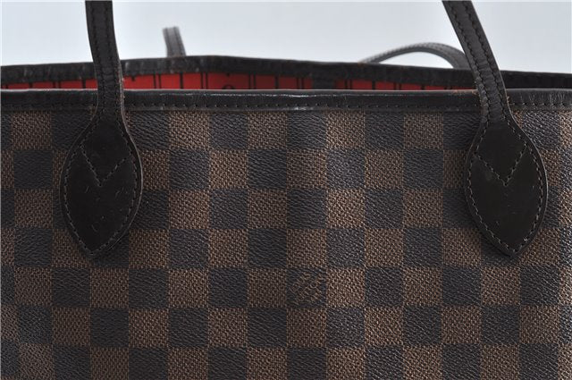 Authentic Louis Vuitton Damier Neverfull MM Tote Bag N51105 LV 5490D