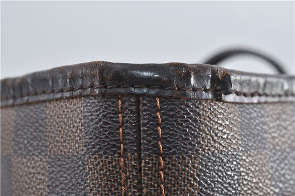 Authentic Louis Vuitton Damier Neverfull MM Tote Bag N51105 LV 5490D