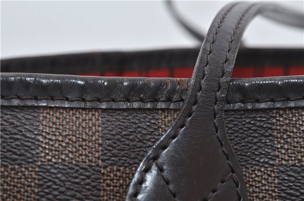 Authentic Louis Vuitton Damier Neverfull MM Tote Bag N51105 LV 5490D