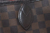 Authentic Louis Vuitton Damier Neverfull MM Tote Bag N51105 LV 5490D