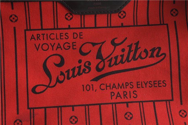 Authentic Louis Vuitton Damier Neverfull MM Tote Bag N51105 LV 5490D