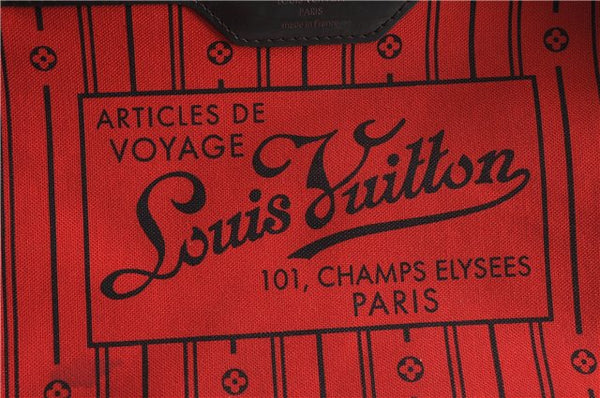 Authentic Louis Vuitton Damier Neverfull MM Tote Bag N51105 LV 5490D