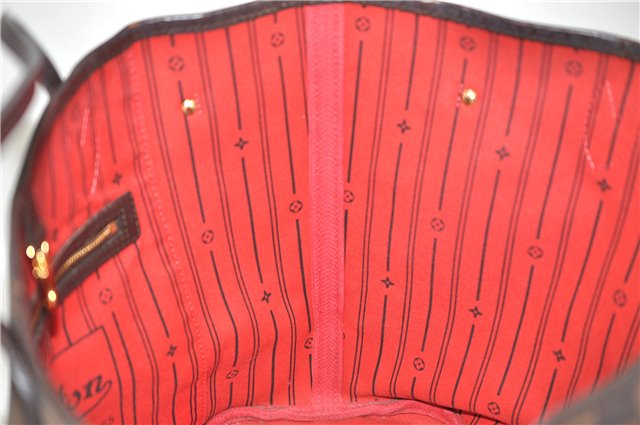 Authentic Louis Vuitton Damier Neverfull MM Tote Bag N51105 LV 5490D