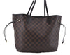 Authentic Louis Vuitton Damier Neverfull MM Tote Bag N51105 LV 5530D