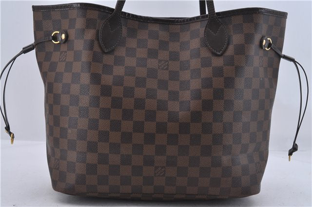 Authentic Louis Vuitton Damier Neverfull MM Tote Bag N51105 LV 5530D