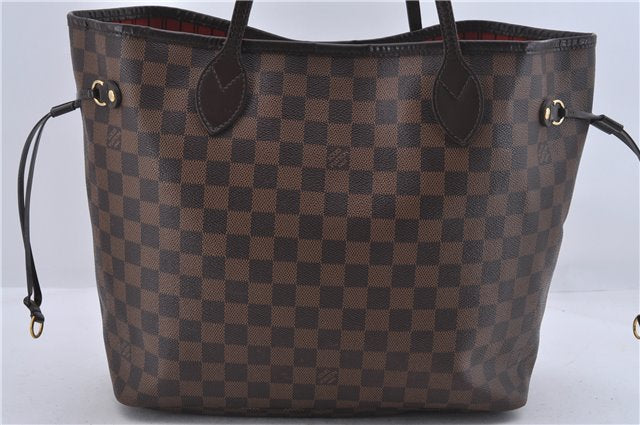 Authentic Louis Vuitton Damier Neverfull MM Tote Bag N51105 LV 5530D