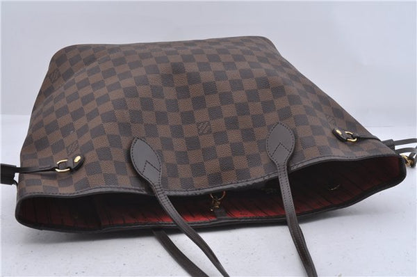 Authentic Louis Vuitton Damier Neverfull MM Tote Bag N51105 LV 5530D