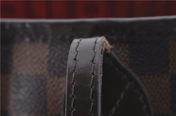 Authentic Louis Vuitton Damier Neverfull MM Tote Bag N51105 LV 5530D