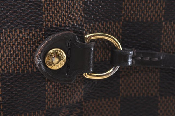 Authentic Louis Vuitton Damier Neverfull MM Tote Bag N51105 LV 5530D