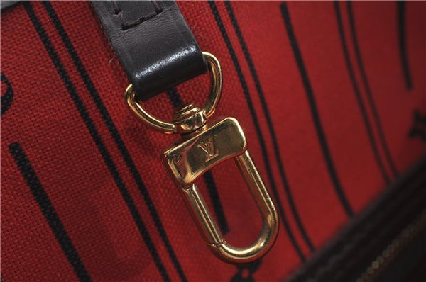 Authentic Louis Vuitton Damier Neverfull MM Tote Bag N51105 LV 5530D