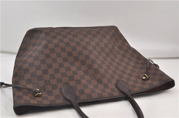 Authentic Louis Vuitton Damier Neverfull MM Tote Bag N51105 LV 5539D