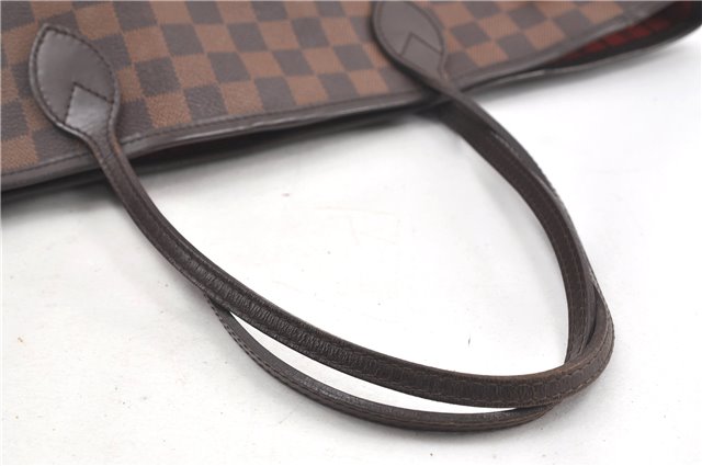 Authentic Louis Vuitton Damier Neverfull MM Tote Bag N51105 LV 5539D