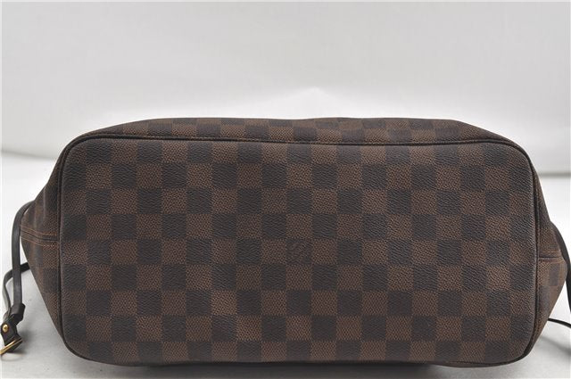 Authentic Louis Vuitton Damier Neverfull MM Tote Bag N51105 LV 5539D