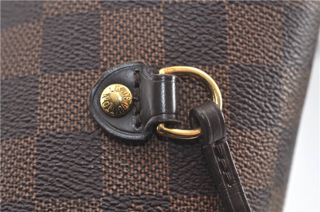 Authentic Louis Vuitton Damier Neverfull MM Tote Bag N51105 LV 5539D
