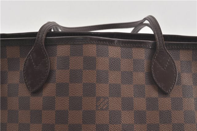 Authentic Louis Vuitton Damier Neverfull MM Tote Bag N51105 LV 5539D