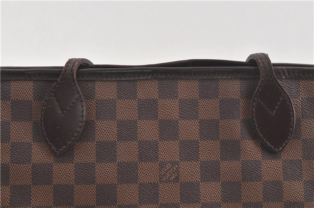 Authentic Louis Vuitton Damier Neverfull MM Tote Bag N51105 LV 5539D