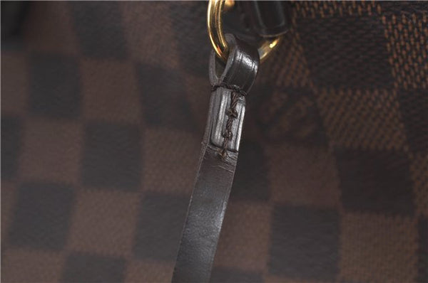 Authentic Louis Vuitton Damier Neverfull MM Tote Bag N51105 LV 5539D