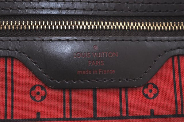 Authentic Louis Vuitton Damier Neverfull MM Tote Bag N51105 LV 5539D