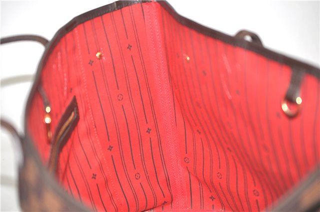 Authentic Louis Vuitton Damier Neverfull MM Tote Bag N51105 LV 5539D