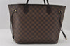 Authentic Louis Vuitton Damier Neverfull MM Shoulder Tote Bag N51105 LV 5552I