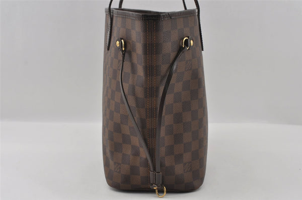 Authentic Louis Vuitton Damier Neverfull MM Shoulder Tote Bag N51105 LV 5552I