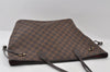 Authentic Louis Vuitton Damier Neverfull MM Shoulder Tote Bag N51105 LV 5552I