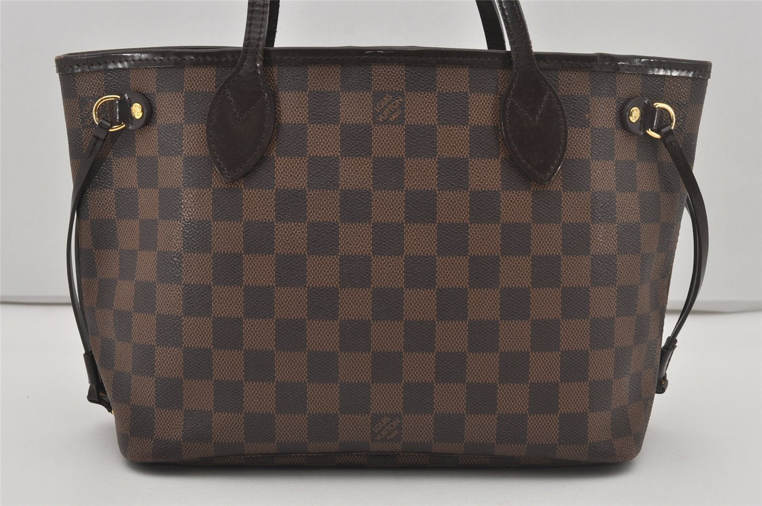 Authentic Louis Vuitton Damier Neverfull PM Shoulder Tote Bag N51109 LV 5714I