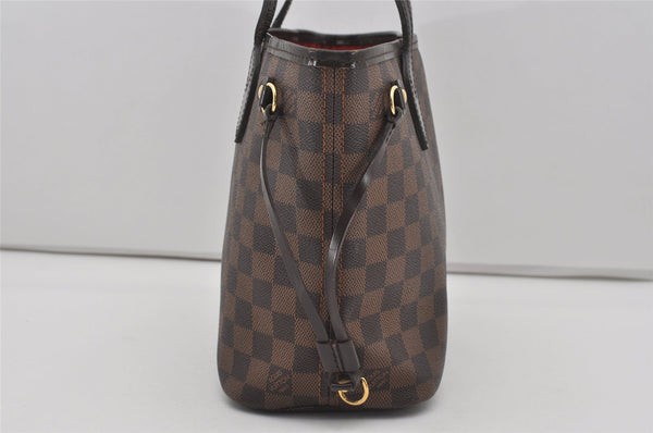 Authentic Louis Vuitton Damier Neverfull PM Shoulder Tote Bag N51109 LV 5714I