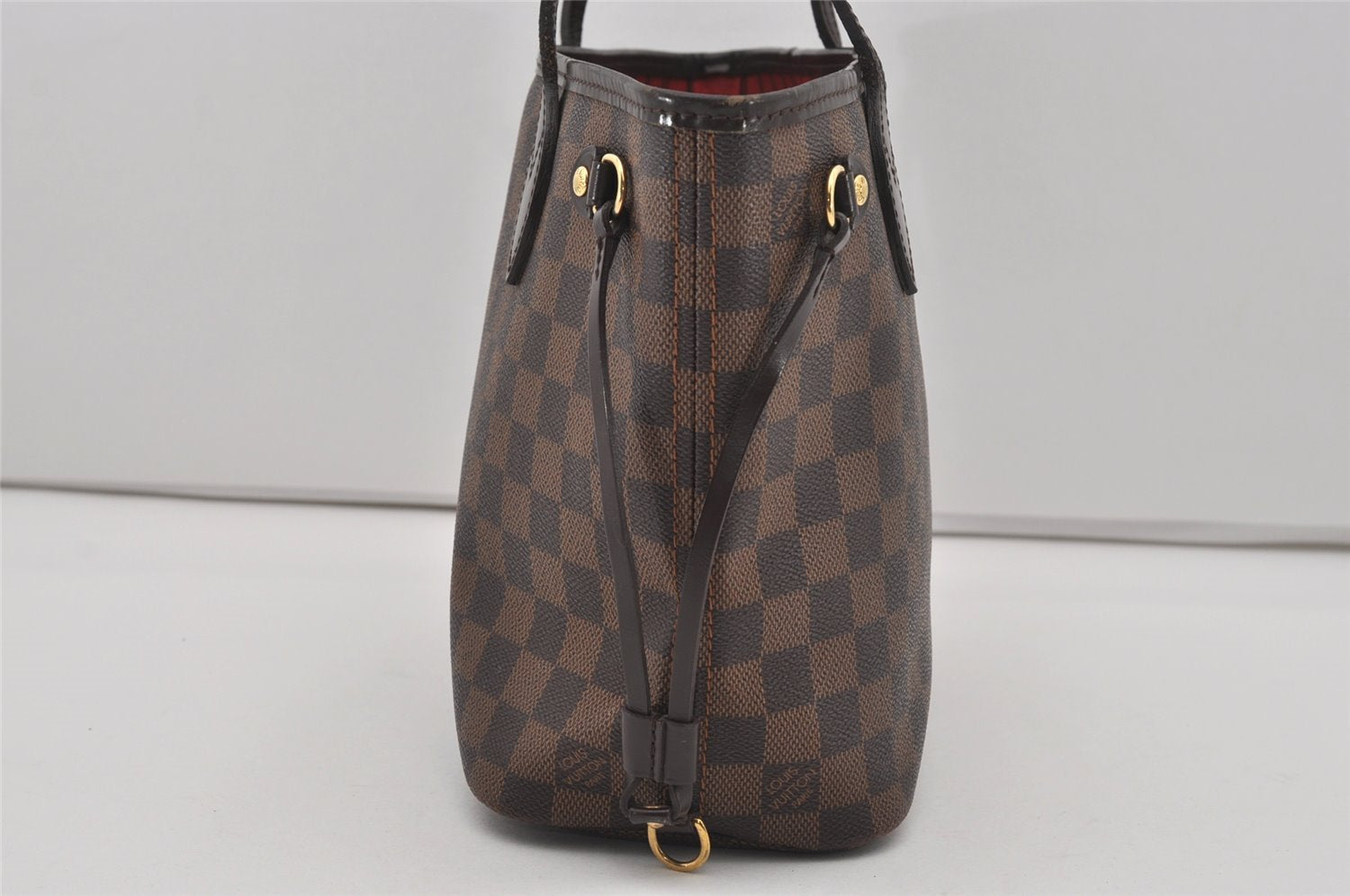 Authentic Louis Vuitton Damier Neverfull PM Shoulder Tote Bag N51109 LV 5714I