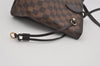 Authentic Louis Vuitton Damier Neverfull PM Shoulder Tote Bag N51109 LV 5714I