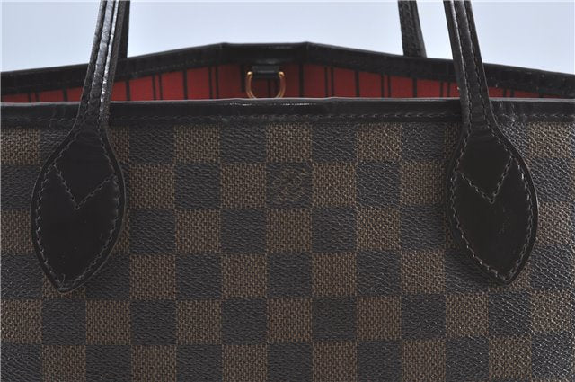 Authentic Louis Vuitton Damier Neverfull PM Shoulder Tote Bag N51109 LV 5862C