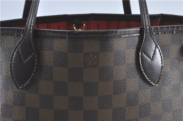 Authentic Louis Vuitton Damier Neverfull PM Shoulder Tote Bag N51109 LV 5862C