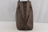 Authentic Louis Vuitton Damier Neverfull MM Shoulder Tote Bag N51105 LV 5895I
