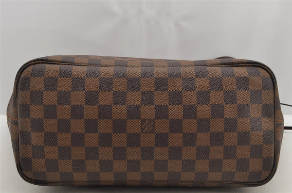 Authentic Louis Vuitton Damier Neverfull MM Shoulder Tote Bag N51105 LV 5895I