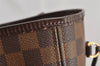 Authentic Louis Vuitton Damier Neverfull MM Shoulder Tote Bag N51105 LV 5895I