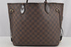 Authentic Louis Vuitton Damier Neverfull MM Shoulder Tote Bag N51105 Junk 6029I