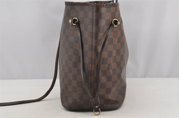 Authentic Louis Vuitton Damier Neverfull MM Shoulder Tote Bag N51105 Junk 6029I