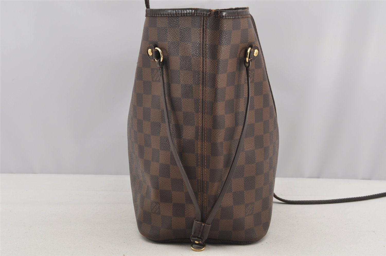 Authentic Louis Vuitton Damier Neverfull MM Shoulder Tote Bag N51105 Junk 6029I