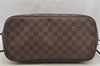 Authentic Louis Vuitton Damier Neverfull MM Shoulder Tote Bag N51105 Junk 6029I