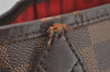 Authentic Louis Vuitton Damier Neverfull MM Shoulder Tote Bag N51105 Junk 6029I