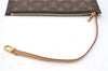 Authentic Louis Vuitton Monogram Neverfull Pouch Purse Clutch Bag Yellow 6090E