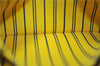 Authentic Louis Vuitton Monogram Neverfull Pouch Purse Clutch Bag Yellow 6090E
