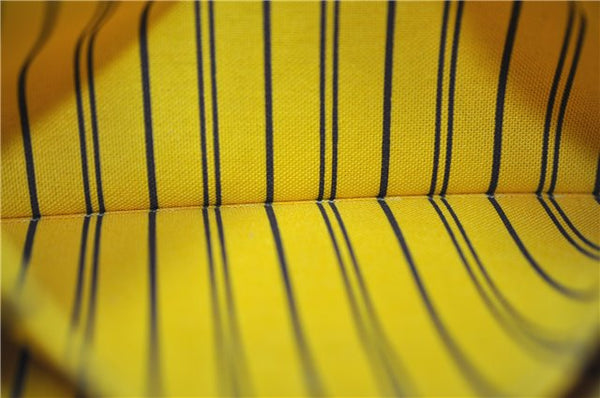 Authentic Louis Vuitton Monogram Neverfull Pouch Purse Clutch Bag Yellow 6090E