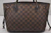 Authentic Louis Vuitton Damier Neverfull PM Shoulder Tote Bag N51109 LV 6148I
