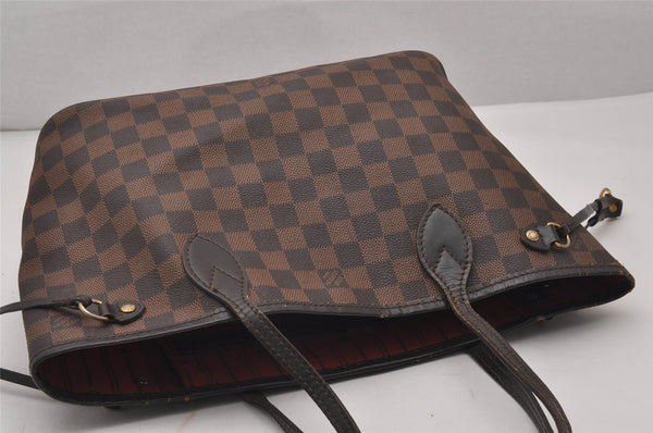 Authentic Louis Vuitton Damier Neverfull PM Shoulder Tote Bag N51109 LV 6148I