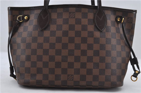 Authentic Louis Vuitton Damier Neverfull PM Shoulder Tote Bag N51109 LV 6170E