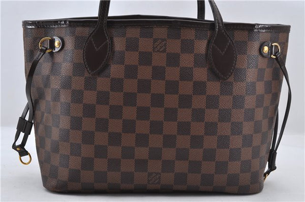 Authentic Louis Vuitton Damier Neverfull PM Shoulder Tote Bag N51109 LV 6170E