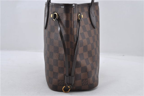 Authentic Louis Vuitton Damier Neverfull PM Shoulder Tote Bag N51109 LV 6170E