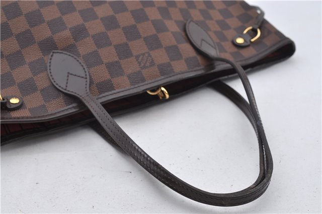 Authentic Louis Vuitton Damier Neverfull PM Shoulder Tote Bag N51109 LV 6170E